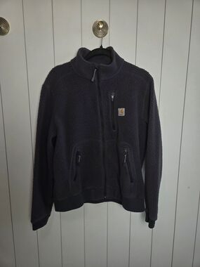 Carhartt Gray Sherpa Zip-Up Jacket